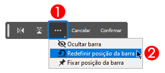 Como redefinir a posição da barra de tarefas contextual do Photoshop